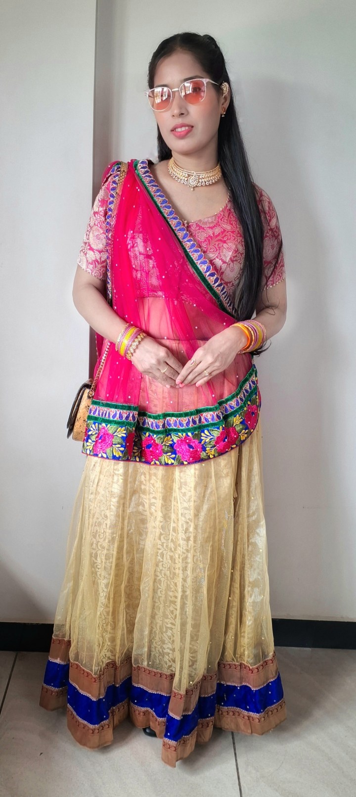 Styling Lehenga Choli For House Warming&nbsp;Ceremony